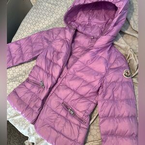 Beautiful girls Moncler jacket size 8 but runs smalls (size 4-7)
